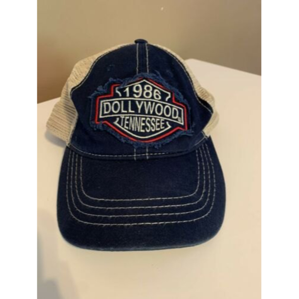 Dollywood Tennesee 1986 Patch Adjustable Adult Baseball Cap Hat Authentic Navy